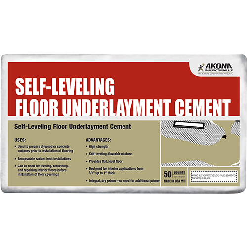 Akona Self-Leveling Floor UnderAkona Self-Leveling Floor Underlayment Cementlayment Cement