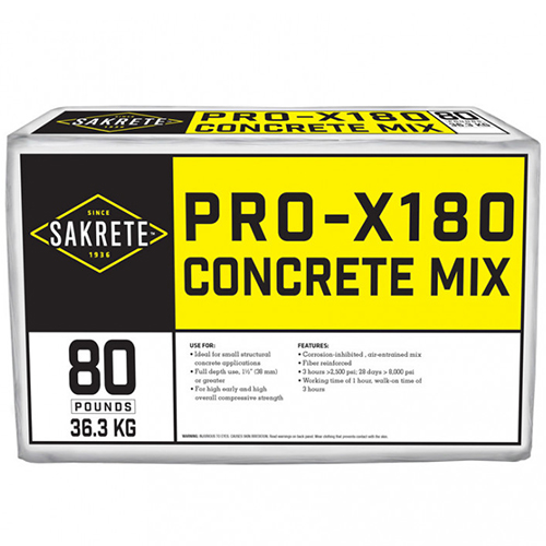 Sakrete® ProX180 Rapid Strength Concrete Mix TCC Materials