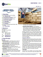 Spec Mix Masonry Mortar