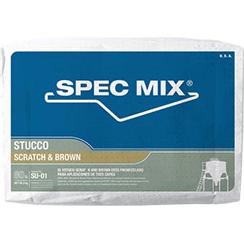 Spec Mix Stucco Scratch & Brown