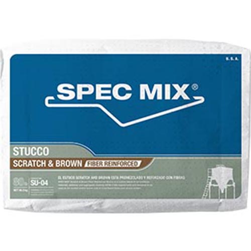 Spec Mix Scratch & Brown Stucco with Fibers
