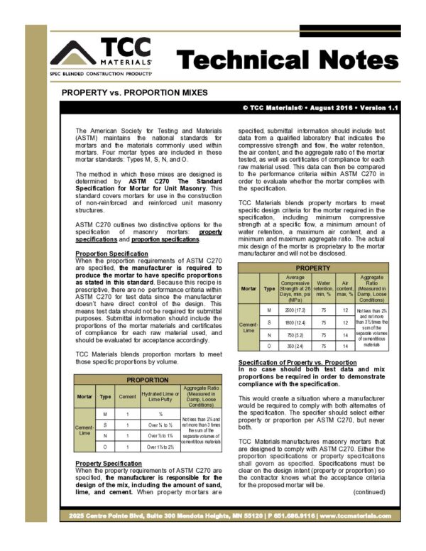 - TCC Materials