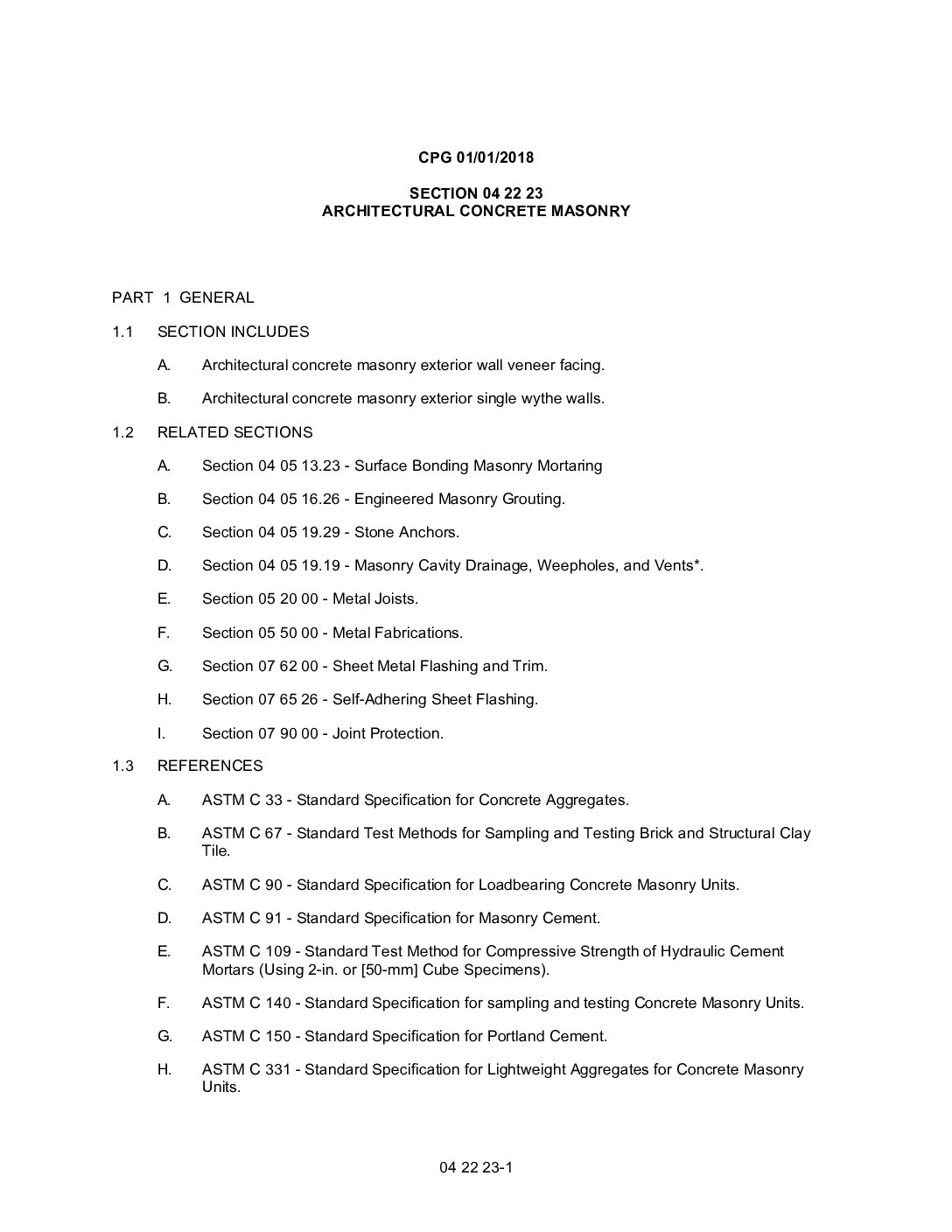 Spec-Finish Specifications