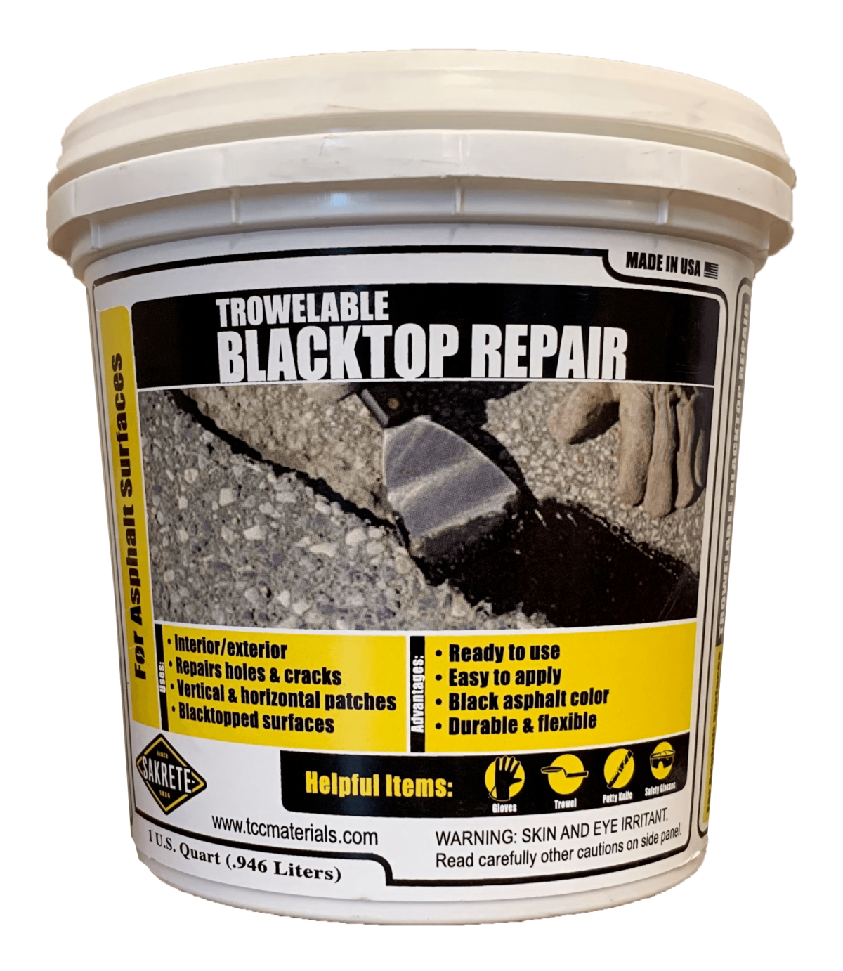 Sakrete® Trowelable Blacktop Repair