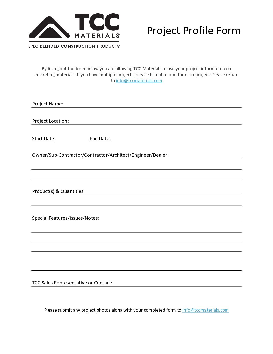 Project Profile Form