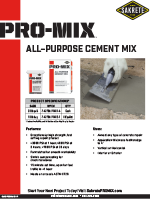 Sakrete Pro-Mix All-Purpose Cement Mix