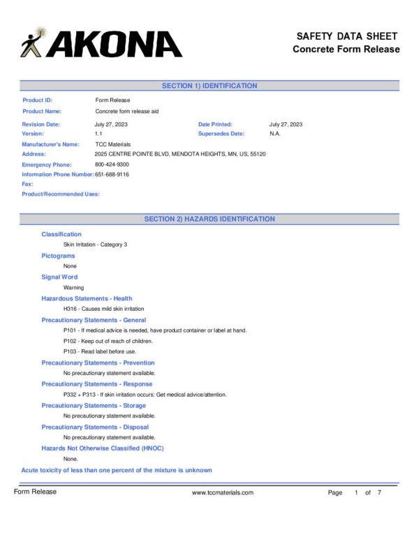 Recochem Sds Form.pdf - TCC Materials