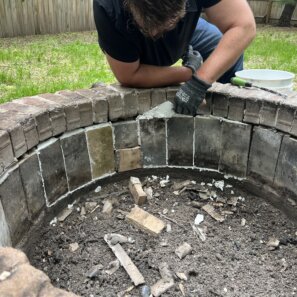 Applying Tenon Refractory Mortar