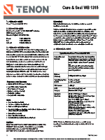 Tenon Cure & Seal WB 1315