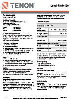 Tenon Level-Flo 100