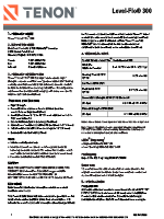 Tenon Level-Flo 300