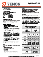 Tenon Rapid Patch 100