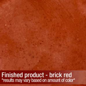 AK Concrete & Mortar Color - Brick Red finished product