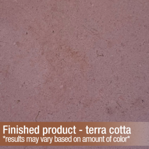 AK Concrete & Mortar Color - Terra Cotta finished product