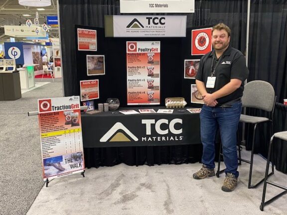 TCC Materials Exhibits Cherry Stone Poultry Grit at PEAK 2023