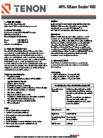 Tenon 40% Silane Sealer WB