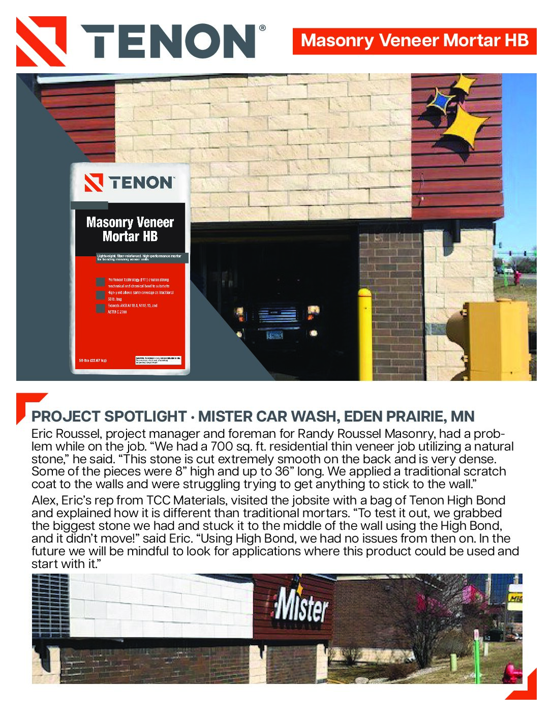 Tenon Project Profile – Mister Car Wash (MN)