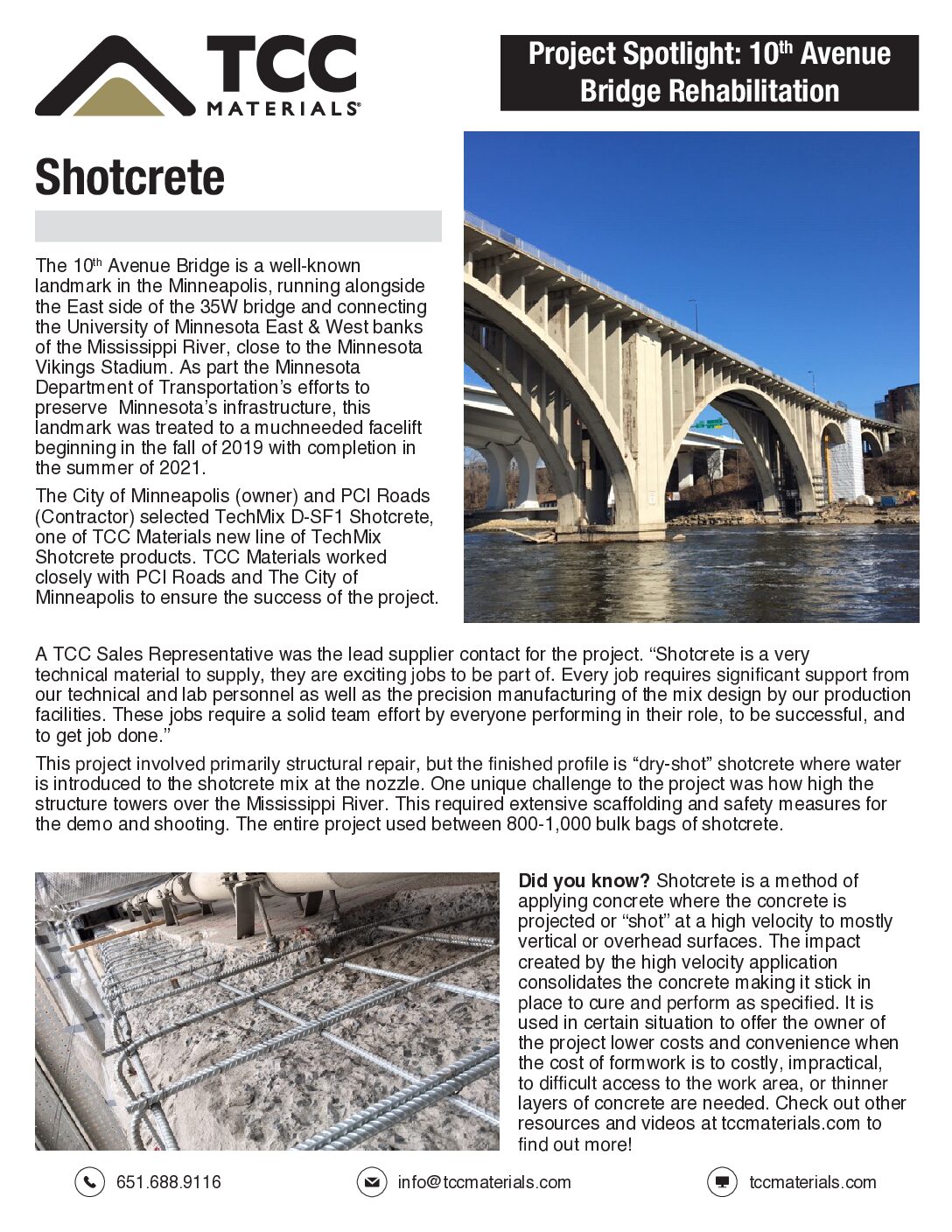 Project Spotlight – TN Shotcrete 10th Avenue Bridge