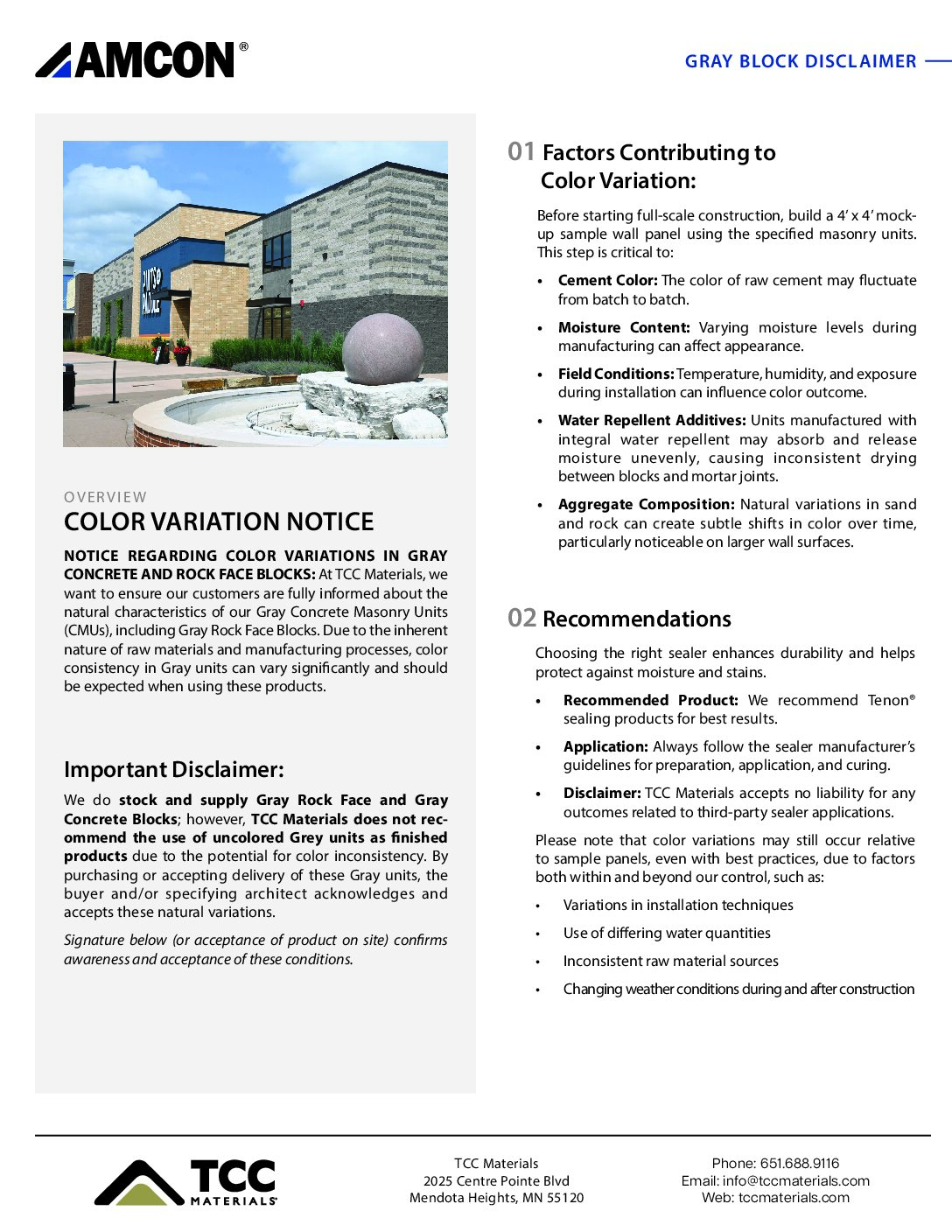 Gray Block Disclaimer