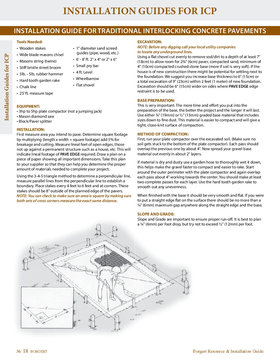 Borgert Do-It-Yourself Paver Installation Guide