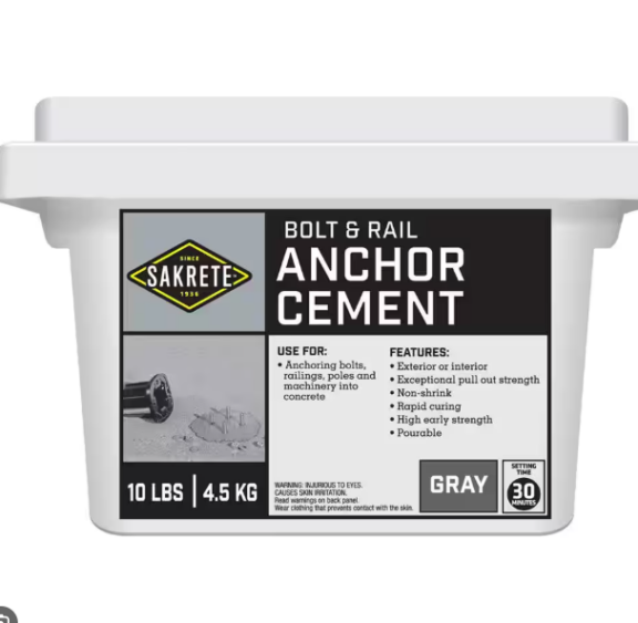 Bolt & Rail Anchoring Cement