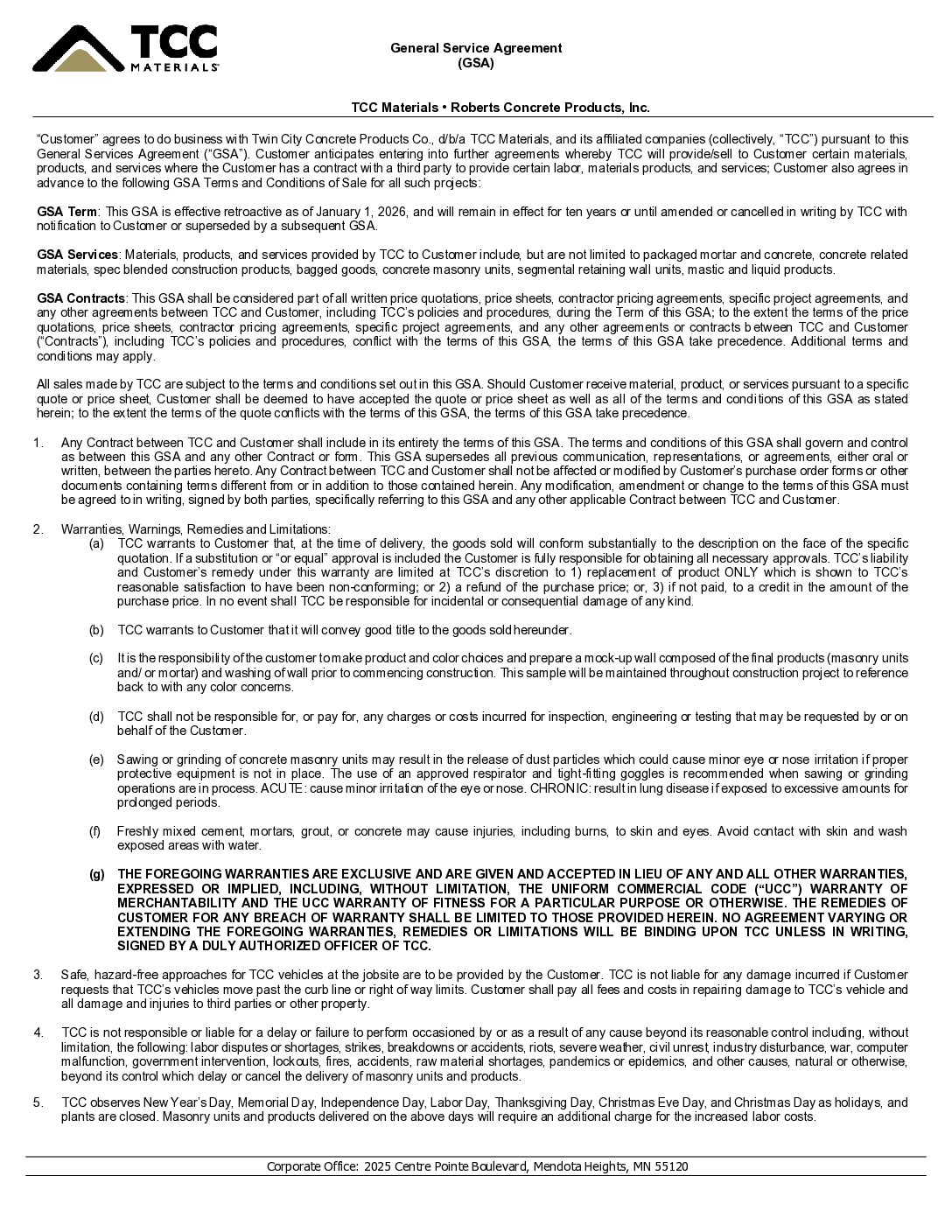 TCC – GSA (2026 v.19)