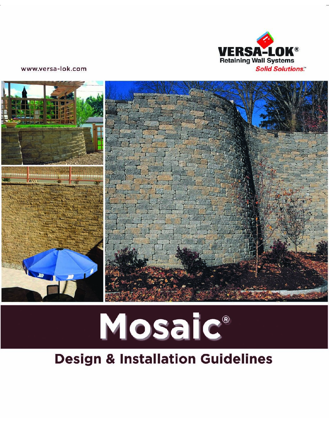 VERSA-LOK Mosaic Design & Installation Guide