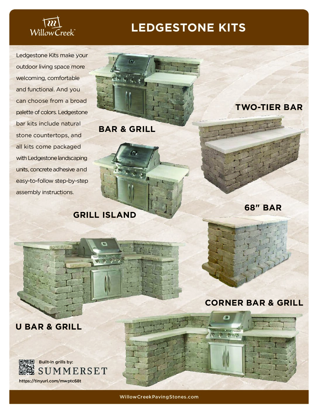 Willow Creek Ledgestone Kits Sell Sheet