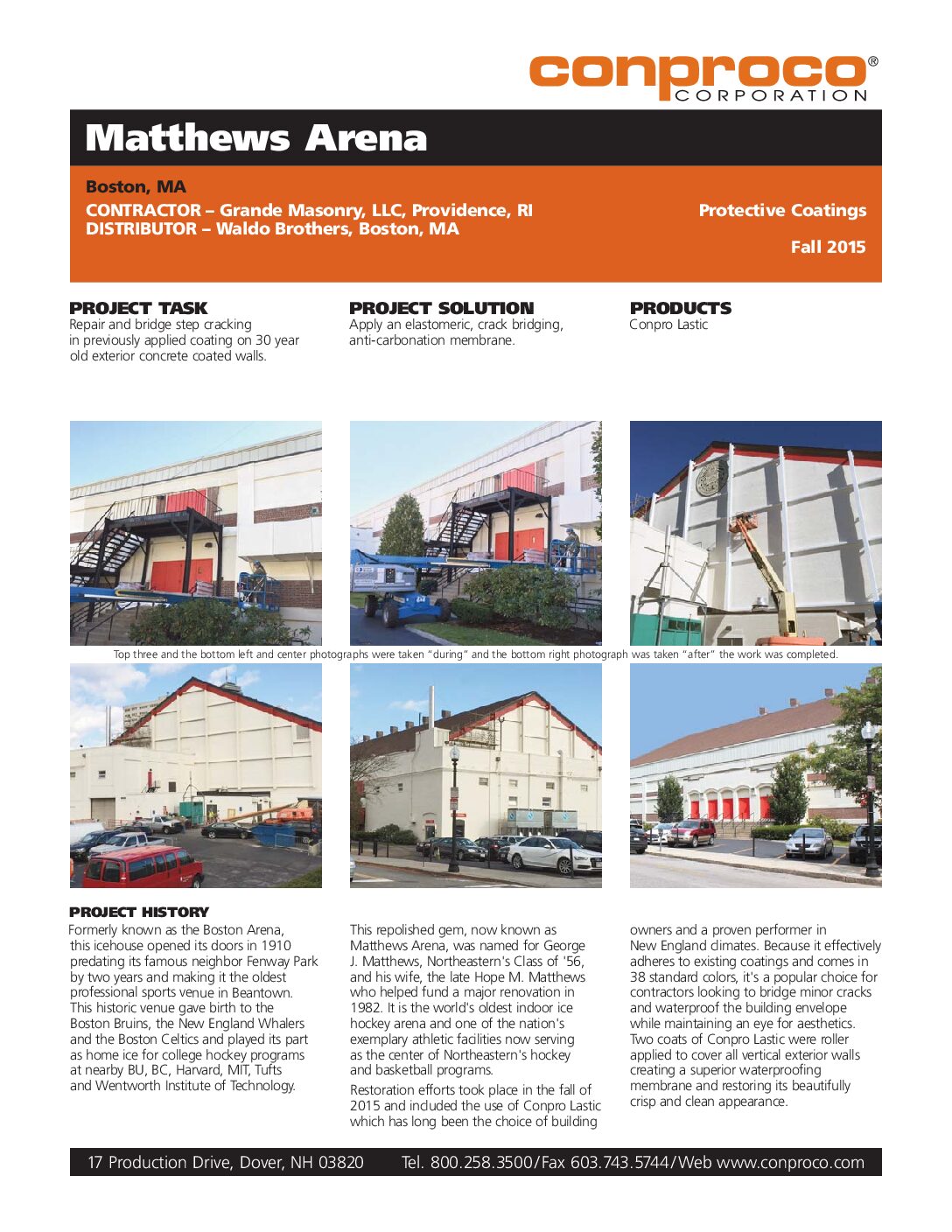 Tenon Conproco Project Profile – Matthews Arena