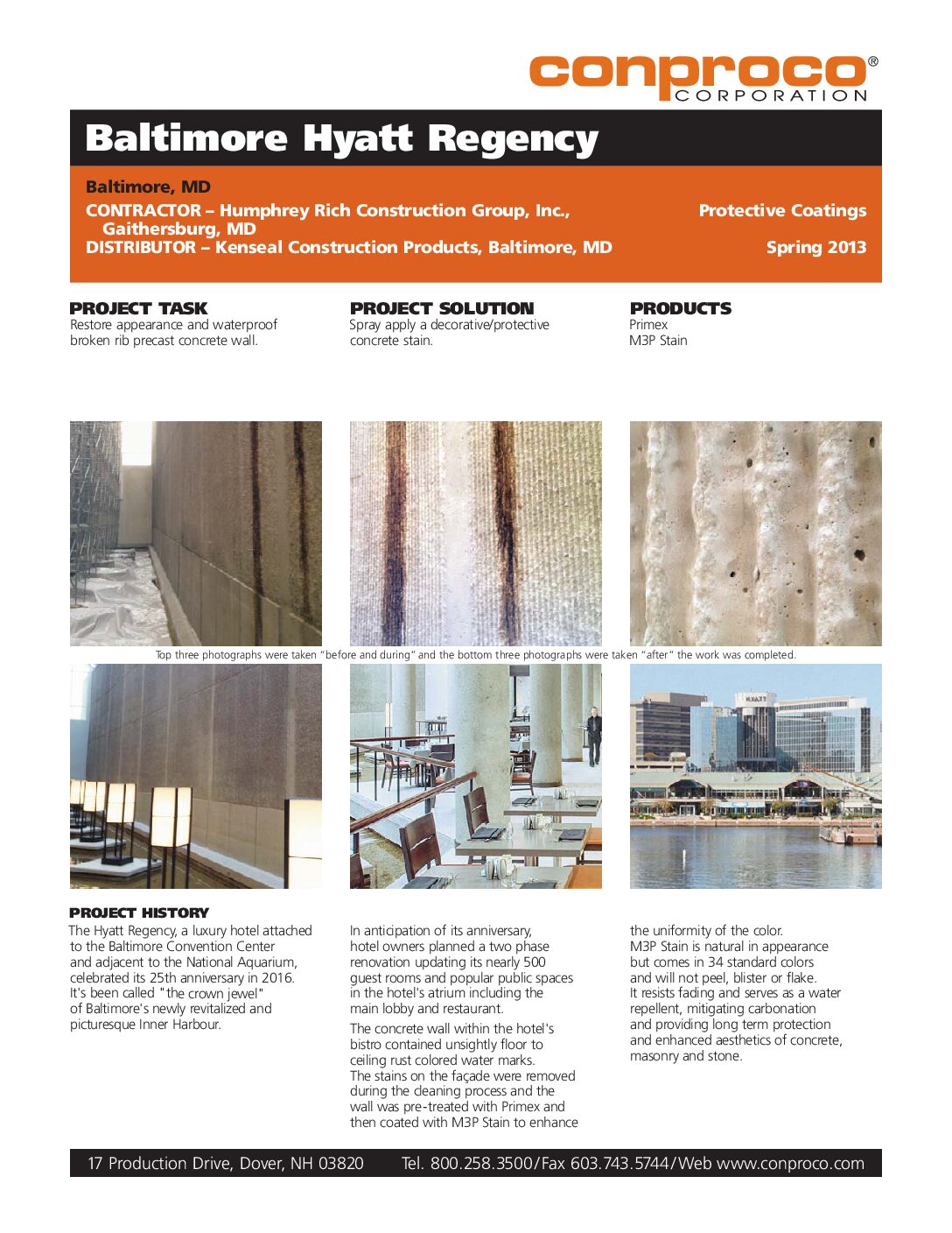 Tenon Conproco Project Profile – Baltimore Hyatt Regency
