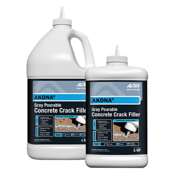 Gray Pourable Concrete Crack Filler